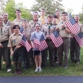Troop 59 at St. Vincent de Paul Cemetery, May 17, 2017